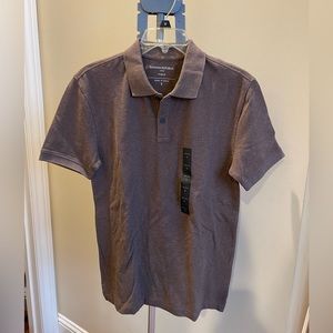 Banana Republic brown pique polo. Size small. New with tags